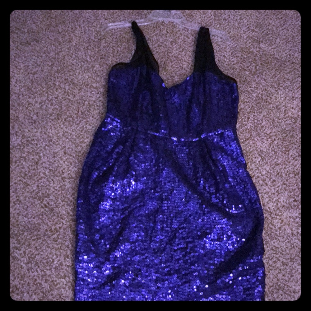 Purple sequenced dress